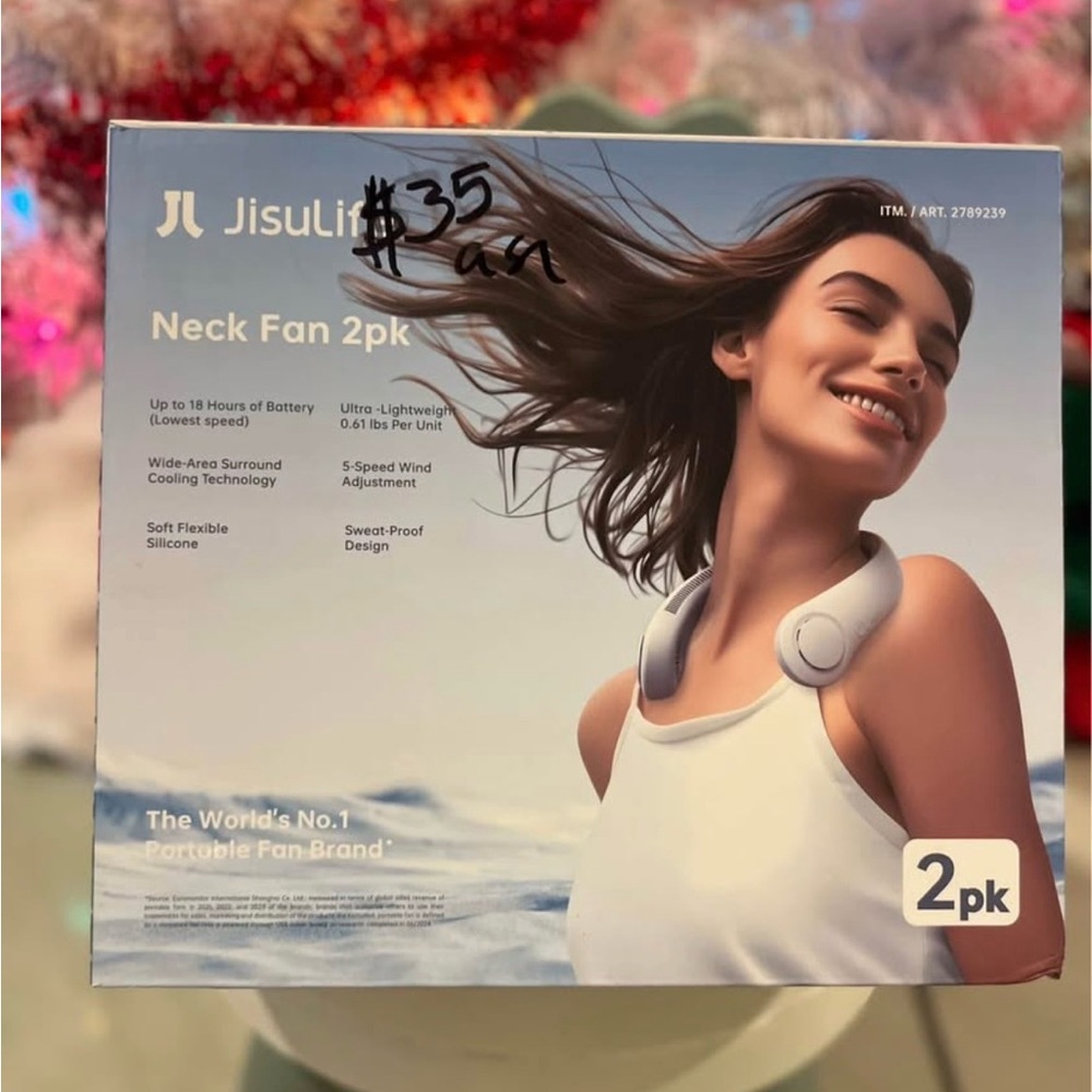 Jisulife Neck Fan 2pk